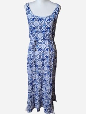 chinese dress ladies S/S 1990 Isaac Mizrahi Runway Ivory Linen Halter Dress